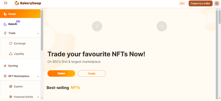 BakerSwap: Liquidity Pool and NFT Based Assets