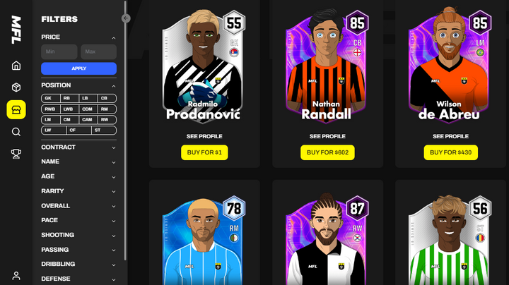 MFL Web3 Game Players