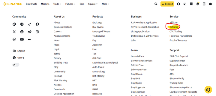 Binance referral ID
