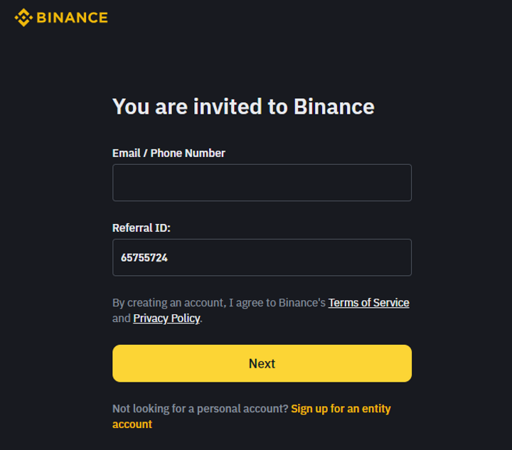 best Binance referral code